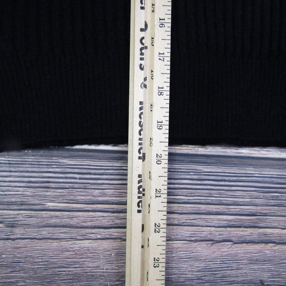 Elodie NEW Small Black Crewneck Sweater Knit Ribbed Comfy Winter Soft - Picture 6 of 8